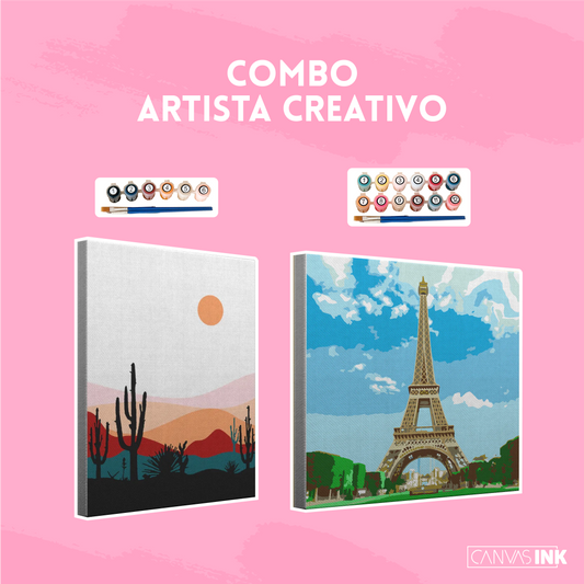 Combo Artista Creativo - Pack x2 Lienzos