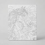 Kit Números – Caballo en la playa – Realista