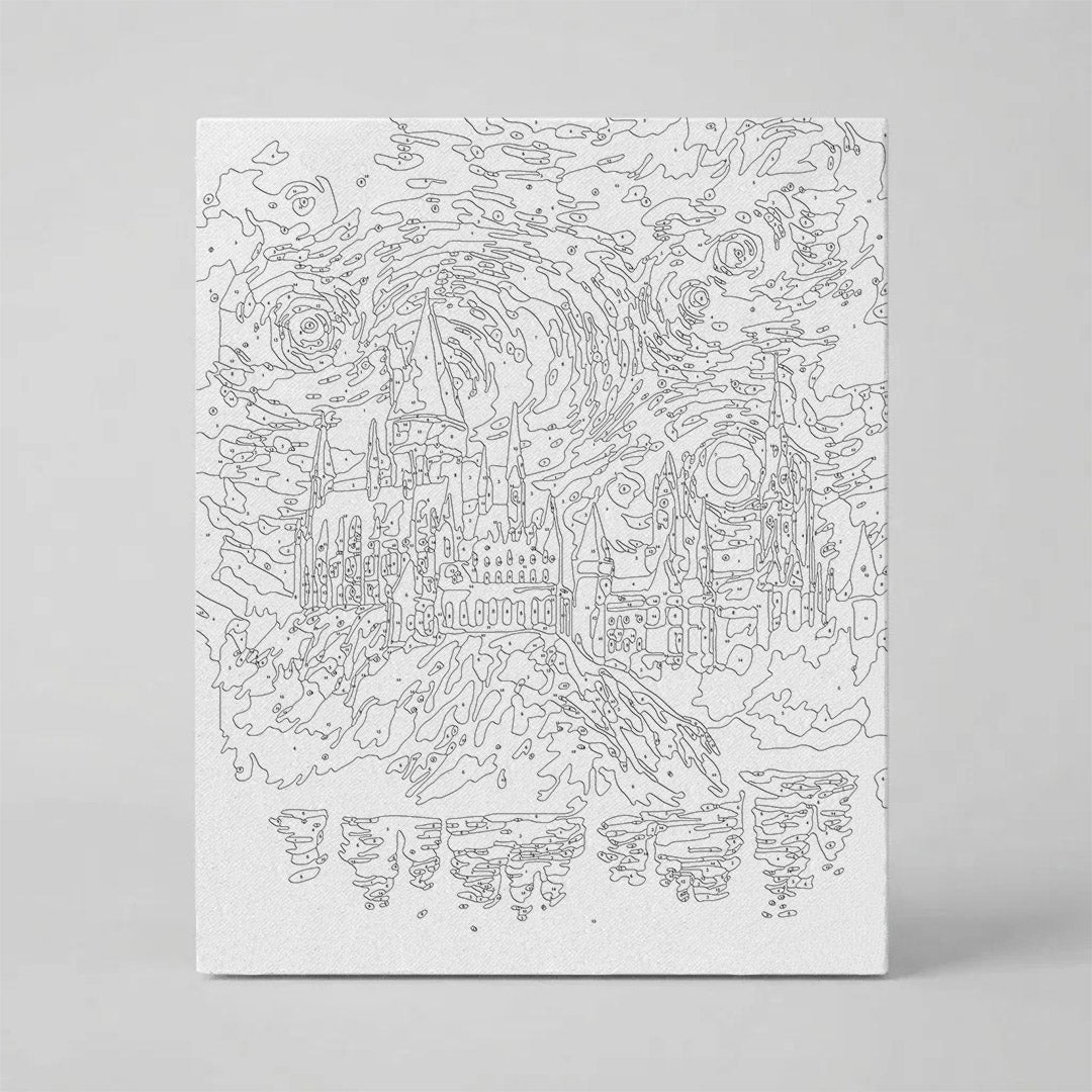 Kit Números – Castillo de Hogwarts - Harry Potter – Realista