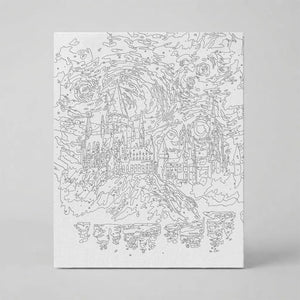 Kit Números – Castillo de Hogwarts - Harry Potter – Realista