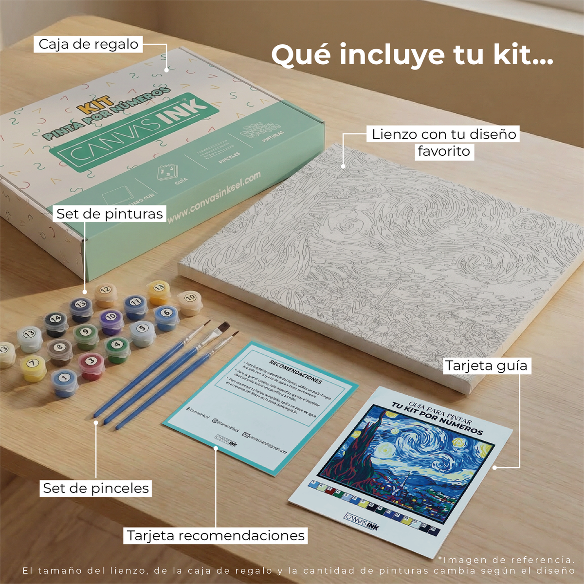 Kit Números – Noche Estrellada – Realista