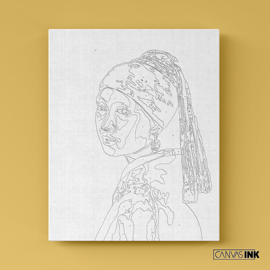 Kit Números – La chica de la perla, Johannes Vermeer – Realista