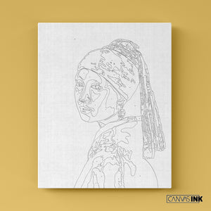 Kit Números – La chica de la perla, Johannes Vermeer – Realista