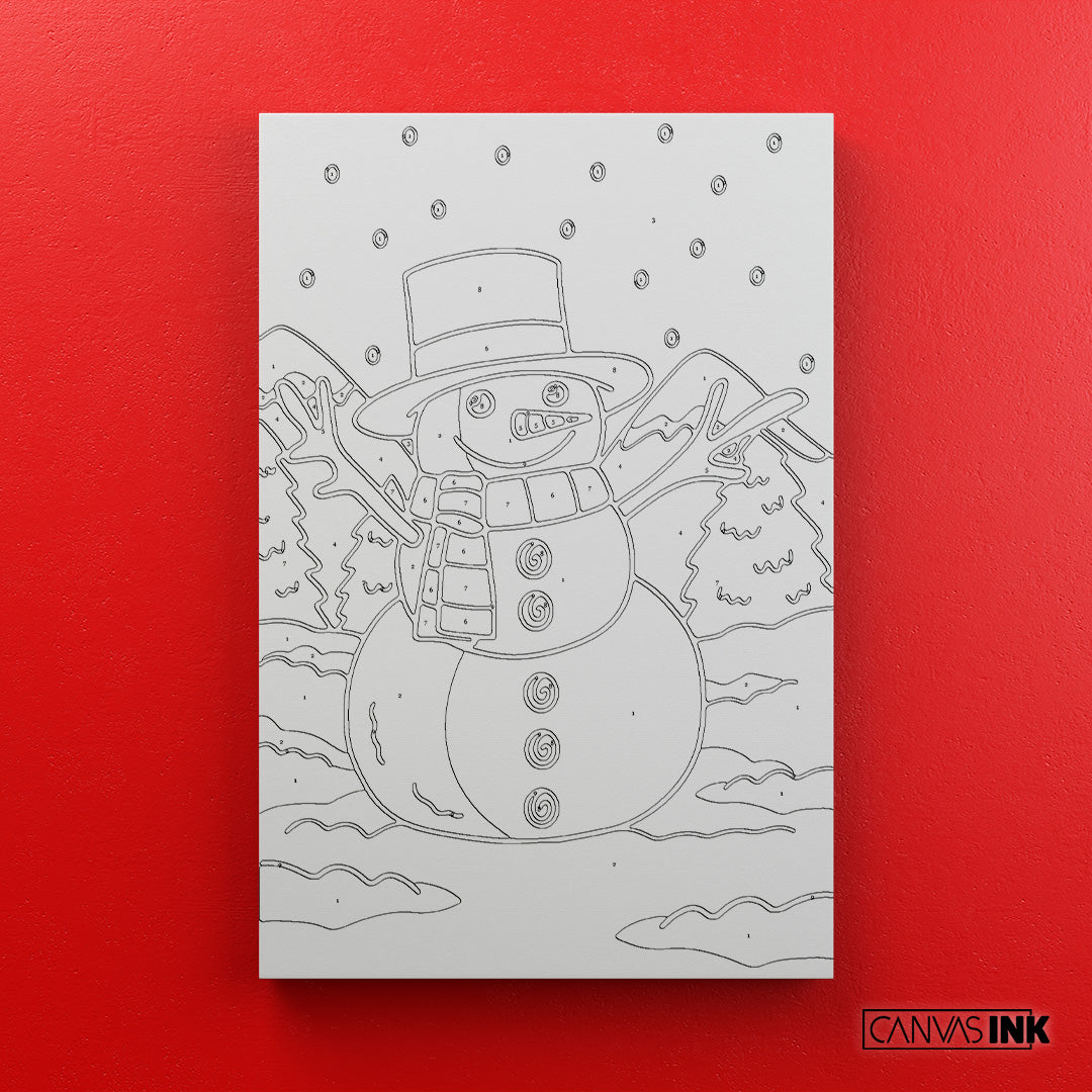 Kit Números – Muñeco de Nieve – Navidad