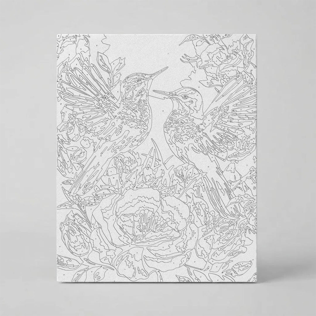 Kit Números – Pareja de Colibríes – Realista