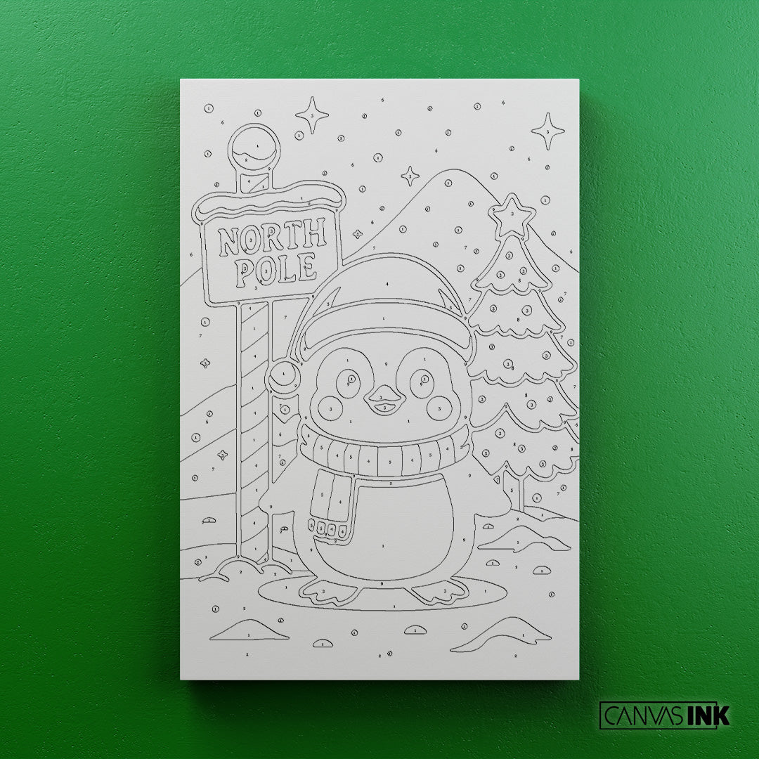 Kit Números – Pingüino – Navidad