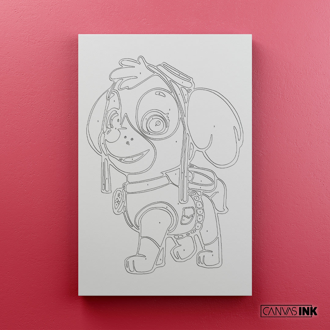 Kit Números – Paw Patrol - Skye