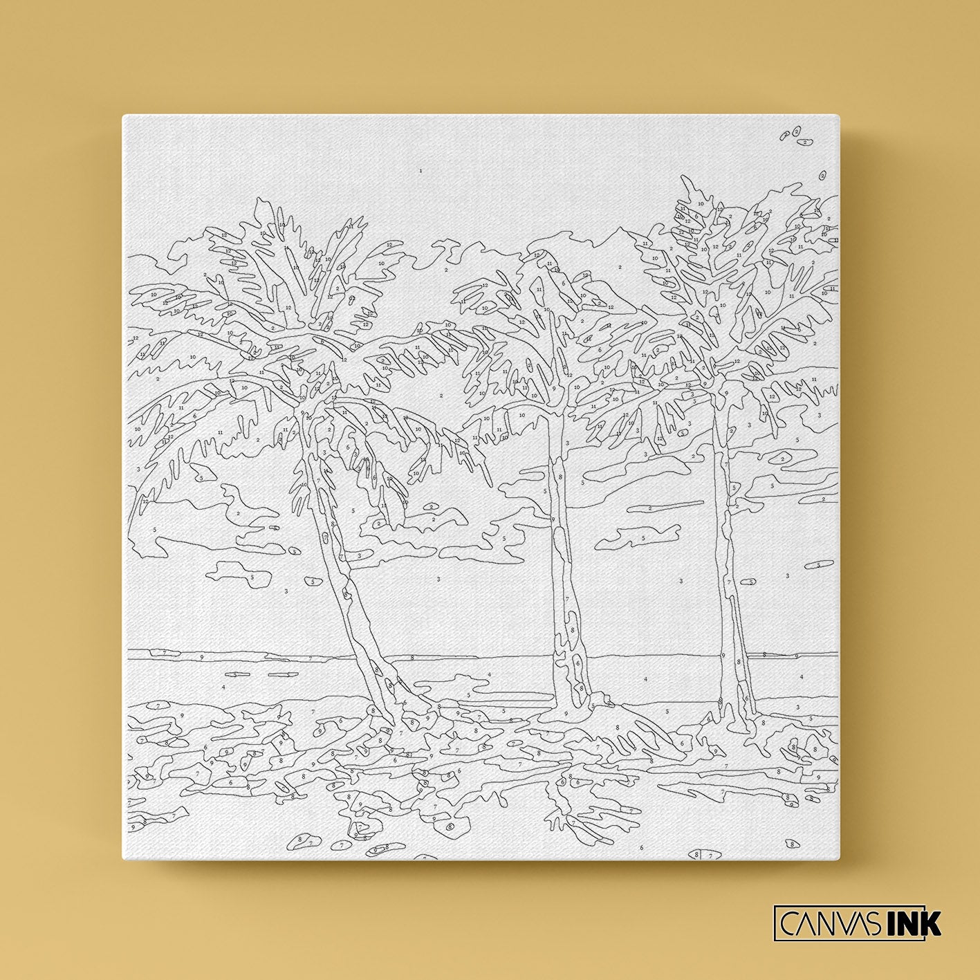 Palmeras - Kit números - Números